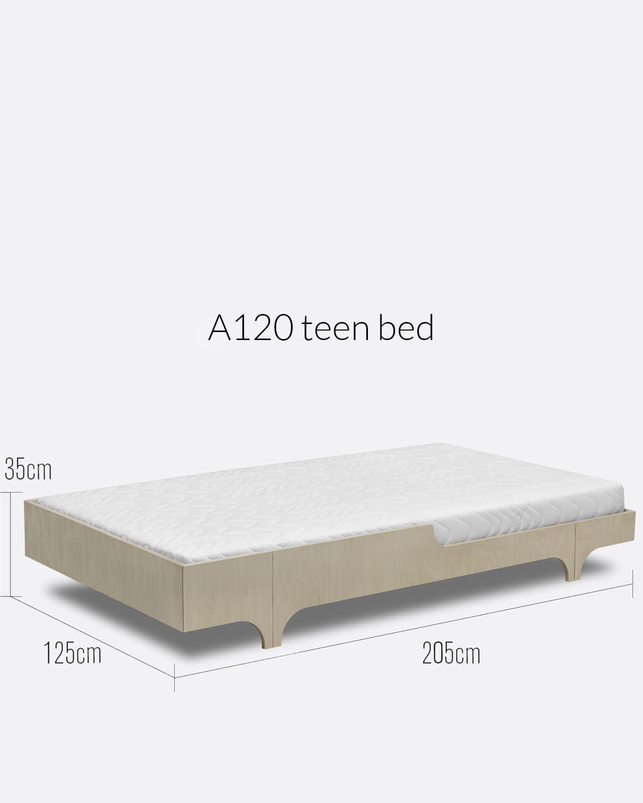 youth bed mattress size