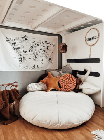 Cozy Corner Under F Bunk Bed Created By Mika - Rafa-Kids